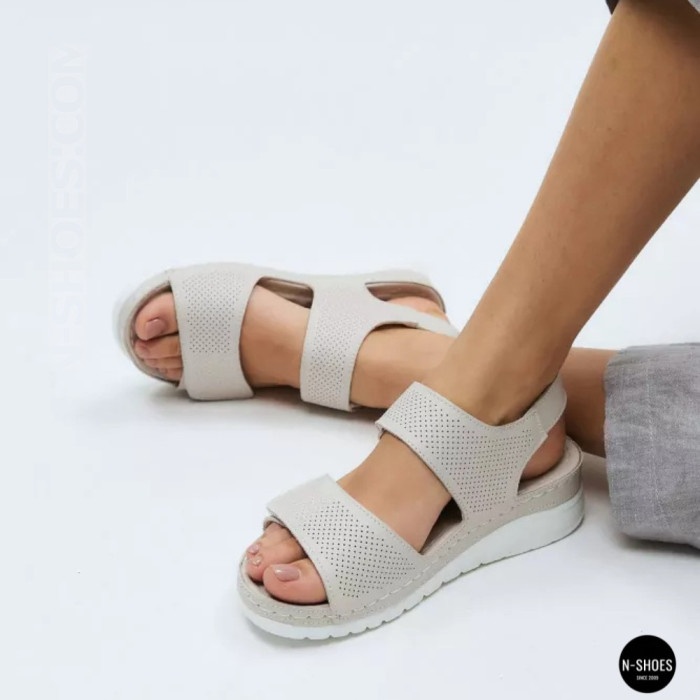 Кожаные комфортные босоножки Allsy 207125 Lonza 207126 198394 2208-37066-2 grey 6140 в