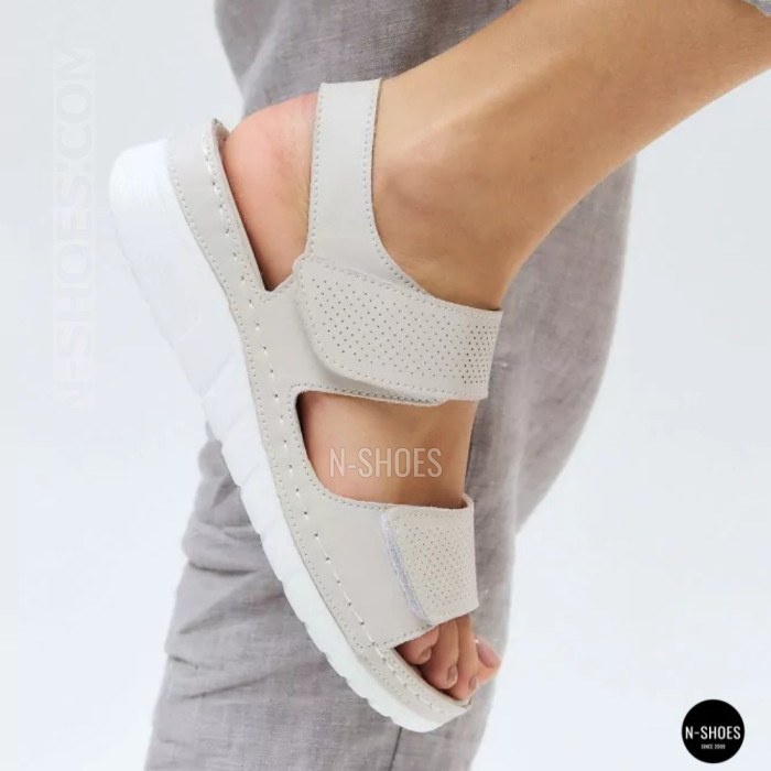 Кожаные комфортные босоножки Allsy 207125 Lonza 207126 198394 2208-37066-2 grey 6140 в