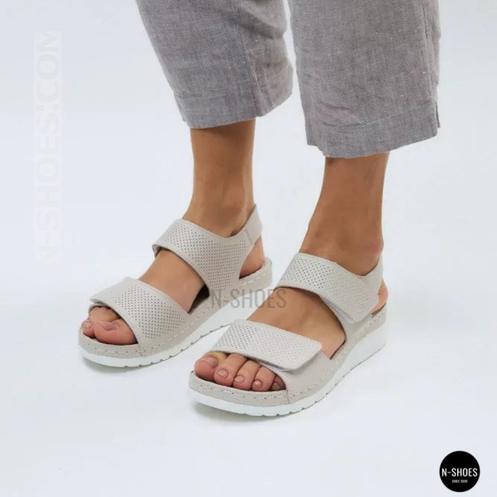 Кожаные комфортные босоножки Allsy 207125 Lonza 207126 198394 2208-37066-2 grey 6140 в