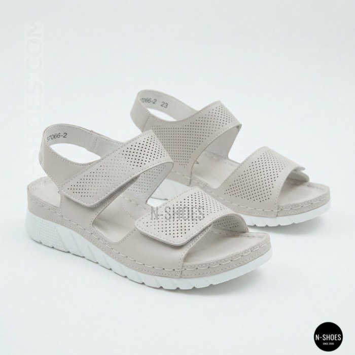 Кожаные комфортные босоножки Allsy 207125 Lonza 207126 198394 2208-37066-2 grey 6140 в