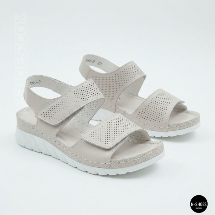 Кожаные комфортные босоножки Allsy 207125 Lonza 207126 198394 2208-37066-2 grey 6140 в