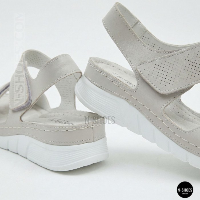 Кожаные комфортные босоножки Allsy 207125 Lonza 207126 198394 2208-37066-2 grey 6140 в