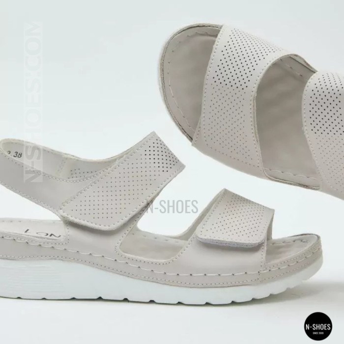 Кожаные комфортные босоножки Allsy 207125 Lonza 207126 198394 2208-37066-2 grey 6140 в