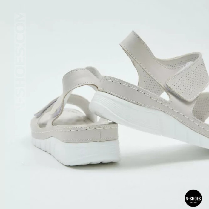 Кожаные комфортные босоножки Allsy 207125 Lonza 207126 198394 2208-37066-2 grey 6140 в