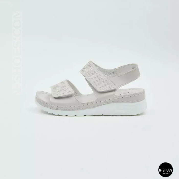 Кожаные комфортные босоножки Allsy 207125 Lonza 207126 198394 2208-37066-2 grey 6140 в
