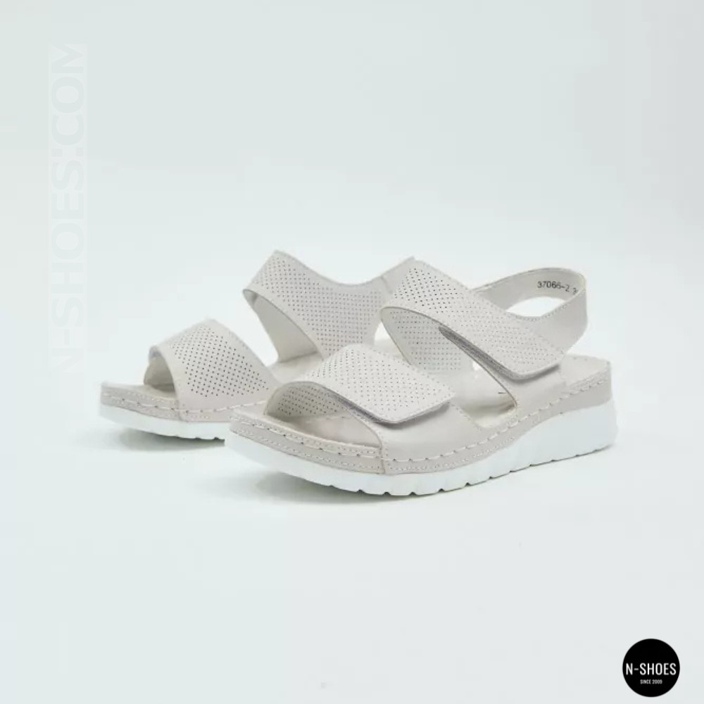 Шкіряні комфортні босоніжки Allsy 207125 Lonza 207126 198394 2208-37066-2 grey 6140 в стиле Ecco Flowt