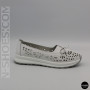 Жіночі білі шкіряні мокасини з перфорацією Allsy 208174 l2-5273-1 lonza white AY 6143