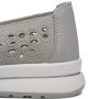 Жіночі сірі шкіряні мокасини з перфорацією Allsy 208175 l2-5273-5 lonza grey AY 6144
