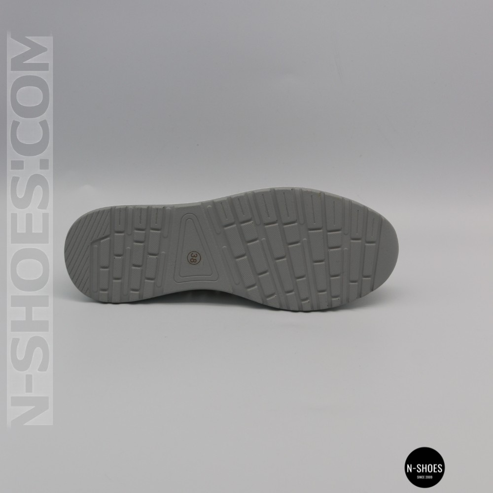 Жіночі сірі шкіряні мокасини з перфорацією Allsy 208175 l2-5273-5 lonza grey AY 6144