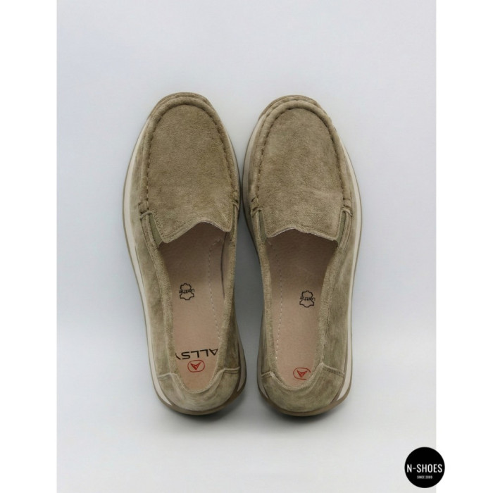 Женские замшевые лоферы Allsy 208210 5-056993-28 6145 стиль Santoni