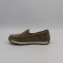 Women's Suede Loafers Allsy 208210 д5-056993-28 (Khaki 6145) Santoni Style