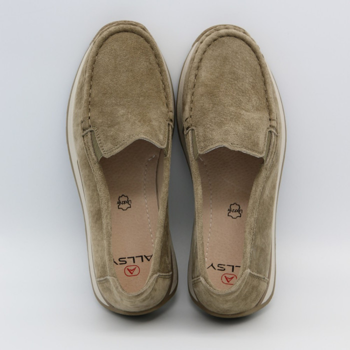 Женские замшевые лоферы Allsy 208210 5-056993-28 6145 стиль Santoni