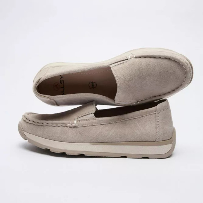 Женские замшевые лоферы Allsy 208210 5-056993-28 6145 стиль Santoni