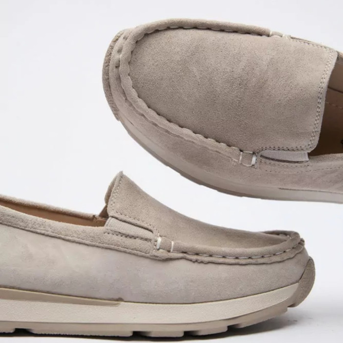 Женские замшевые лоферы Allsy 208210 5-056993-28 6145 стиль Santoni