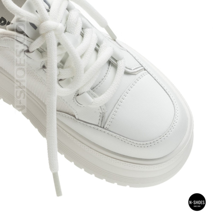 Allsy 207391 f6808-5 White-Grey Platform Sneakers