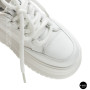 Шкіряні жіночі кеди Allsy 207391 f6808-5 white-grey 6146 у стилі Miu Miu