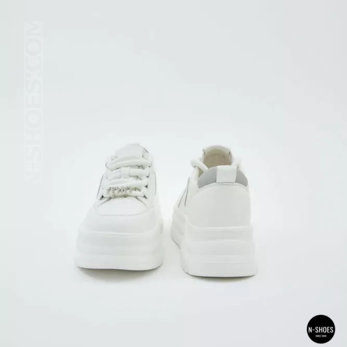 Allsy 207391 f6808-5 White-Grey Platform Sneakers