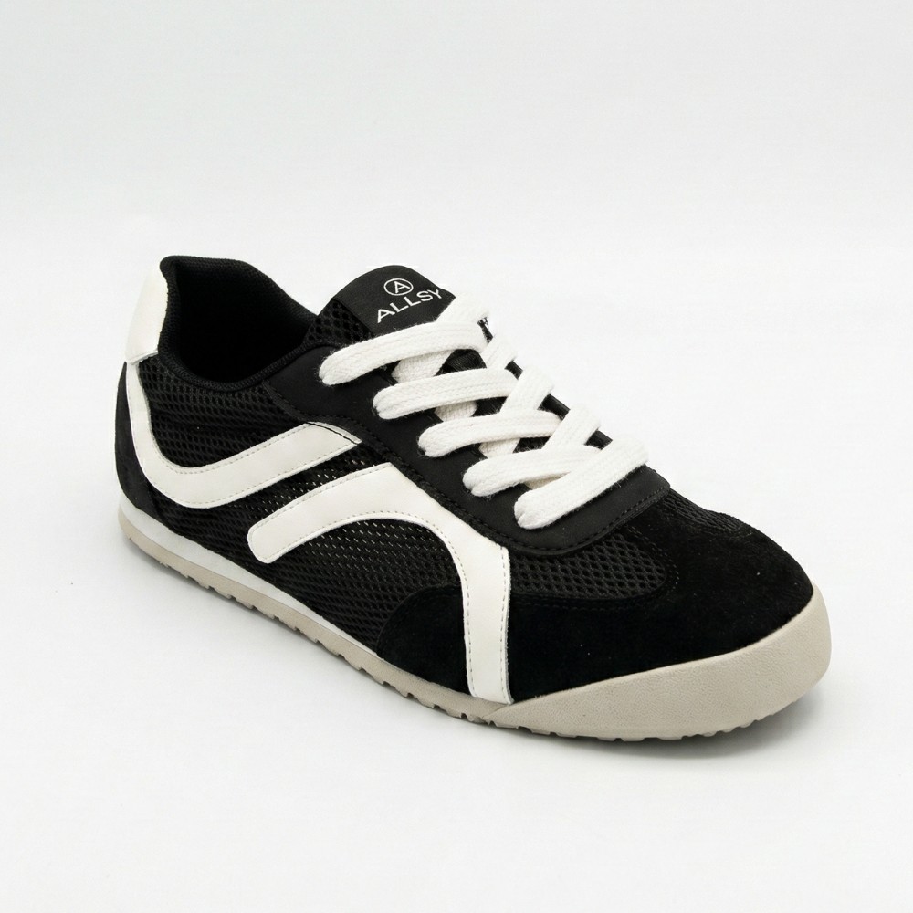 Шкіряні кеди Allsy 207415 899-1 Lonza Miuccia Black 6147 з перфорацією