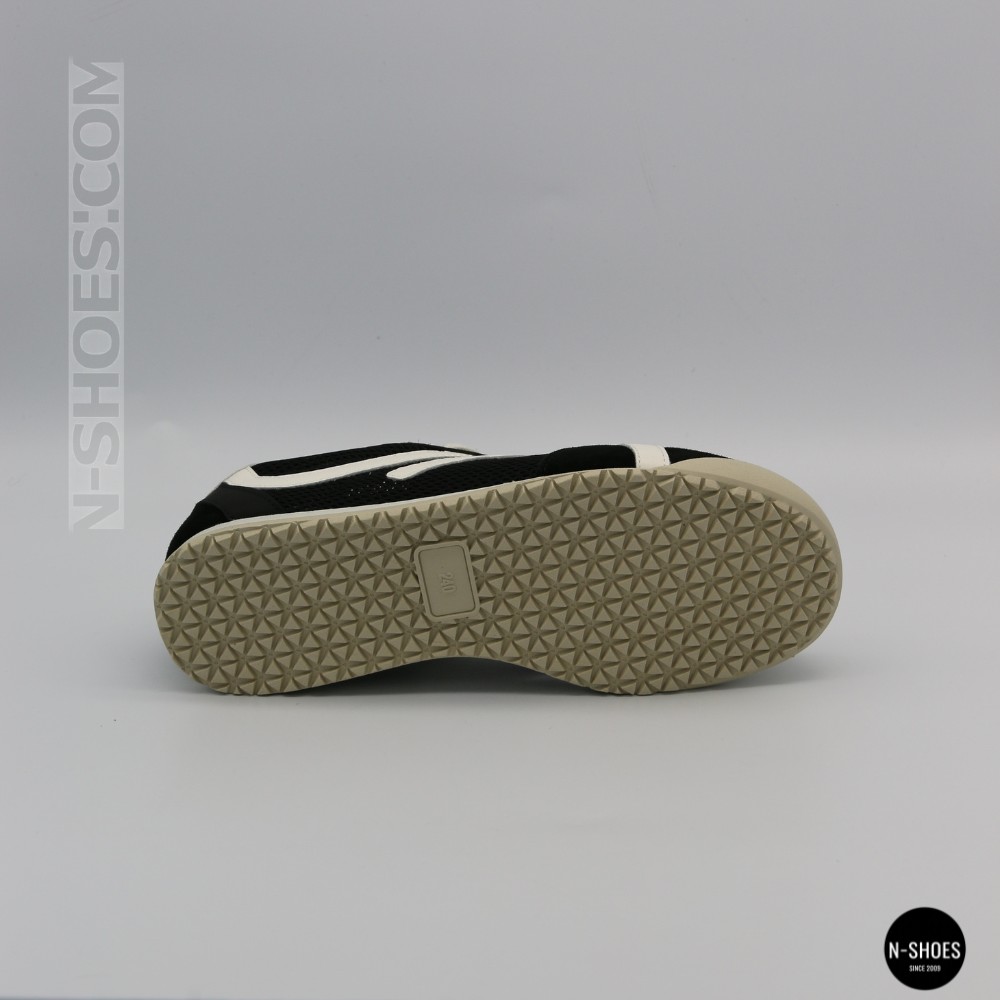 Шкіряні кеди Allsy 207415 899-1 Lonza Miuccia Black 6147 з перфорацією