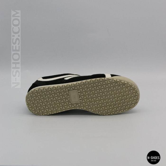 Кожаные кеды Allsy 207415 899-1 Lonza Miuccia Black 6147 с перфорацией