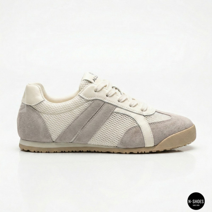 Белые кеды Allsy 207424 205357 206385 205352 lonza 899-1 white 6148 с перфорацией в стиле GAT