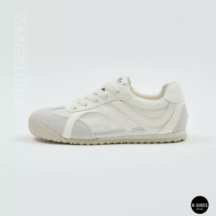 Белые кеды Allsy 207424 205357 206385 205352 lonza 899-1 white 6148 с перфорацией в стиле GAT