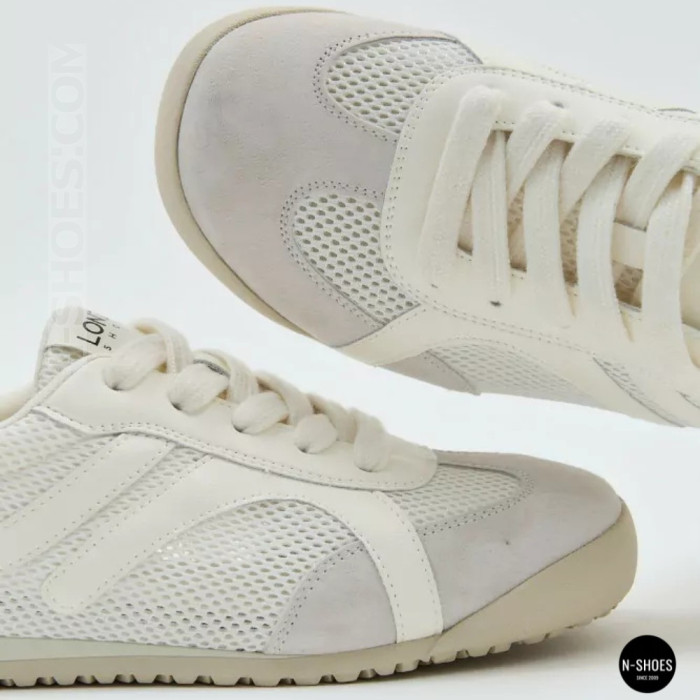 Белые кеды Allsy 207424 205357 206385 205352 lonza 899-1 white 6148 с перфорацией в стиле GAT