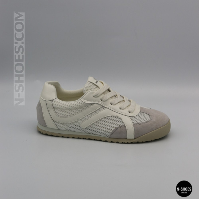 Белые кеды Allsy 207424 205357 206385 205352 lonza 899-1 white 6148 с перфорацией в стиле GAT