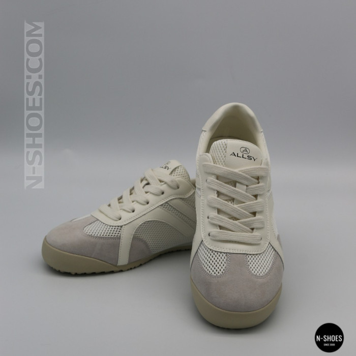 Белые кеды Allsy 207424 205357 206385 205352 lonza 899-1 white 6148 с перфорацией в стиле GAT