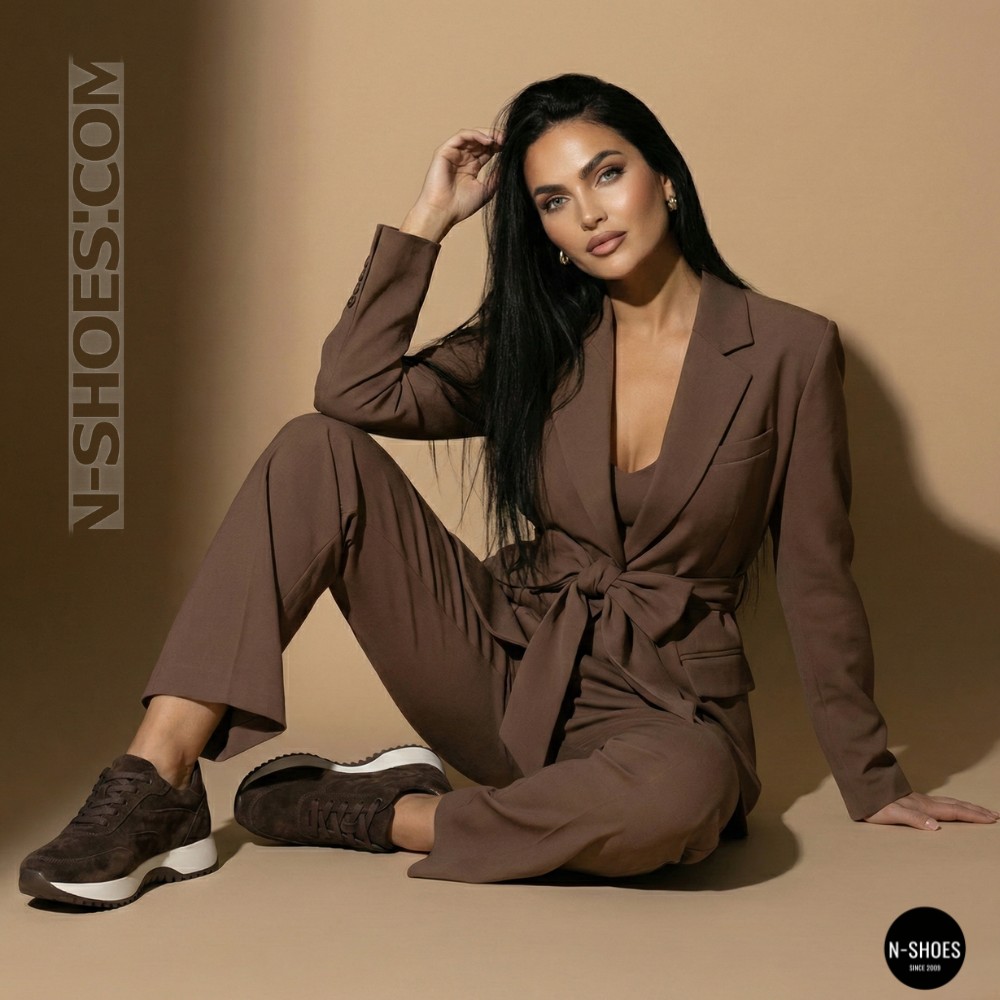 Шоколадні кросівки Romax Comfort 1361-10v 6149