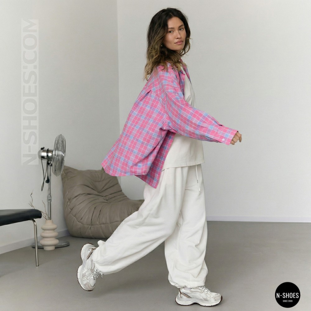 Модні кросівки Allsy Lonza 206907 yr16-1 white-brown 6150 в стилі Asics GEL-NYC