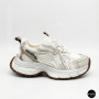 Модні кросівки Allsy Lonza 206907 yr16-1 white-brown 6150 в стилі Asics GEL-NYC