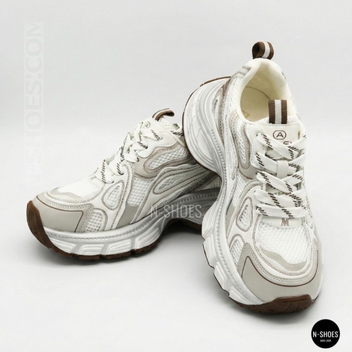 Allsy 206907 Lonza 212978 yr16-1 white-brown 6150 Fashion Sneakers for Women