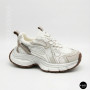 Модні кросівки Allsy Lonza 206907 yr16-1 white-brown 6150 в стилі Asics GEL-NYC
