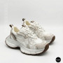 Модні кросівки Allsy Lonza 206907 yr16-1 white-brown 6150 в стилі Asics GEL-NYC