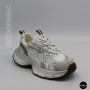 Модні кросівки Allsy Lonza 206907 yr16-1 white-brown 6150 в стилі Asics GEL-NYC