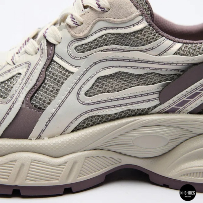 Модные женские кроссовки Allsy 206907 Lonza 212978 yr16-1 white-brown 6150 в стиле Asics GEL-NYC