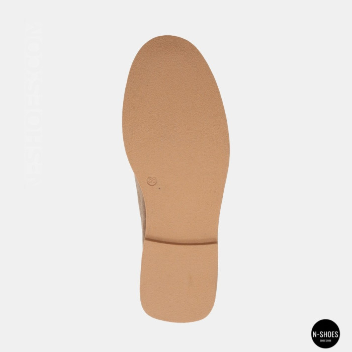 Женские замшевые лоферы Allsy Lonza 210945 v1197-g20-9 beige 6151 в стиле Canal Loafer от