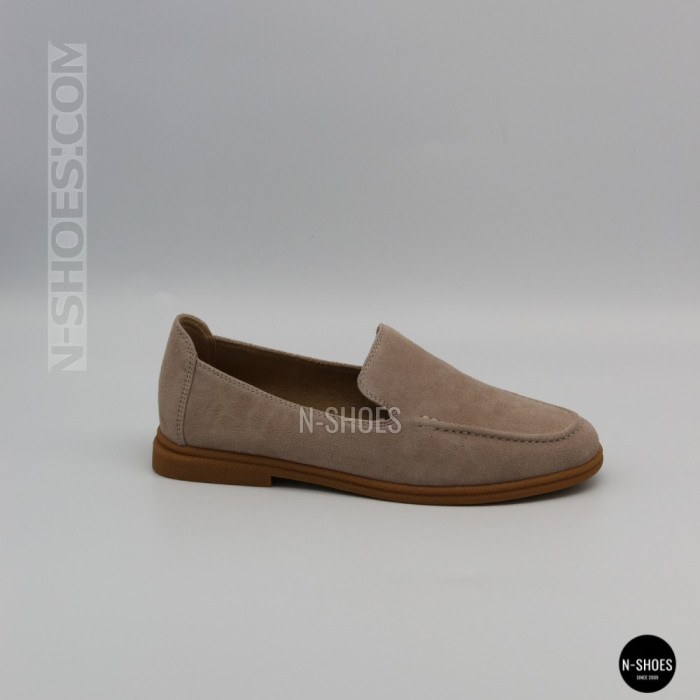 Жіночі замшеві лофери Allsy Lonza 210945 v1197-g20-9 beige 6151 у стилі Canal Loafer від