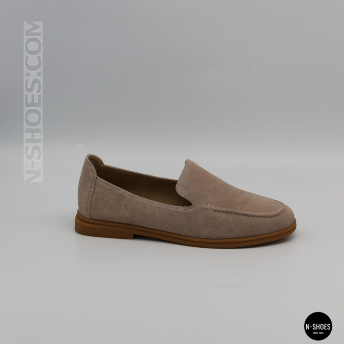 Женские замшевые лоферы Allsy Lonza 210945 v1197-g20-9 beige 6151 в стиле Canal Loafer от