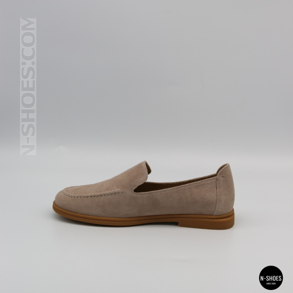 Жіночі замшеві лофери Allsy Lonza 210945 v1197-g20-9 beige 6151 у стилі Canal Loafer від бренду The Row