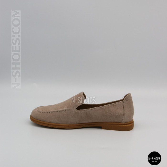 Жіночі замшеві лофери Allsy Lonza 210945 v1197-g20-9 beige 6151 у стилі Canal Loafer від