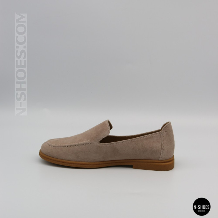 Женские замшевые лоферы Allsy Lonza 210945 v1197-g20-9 beige 6151 в стиле Canal Loafer от