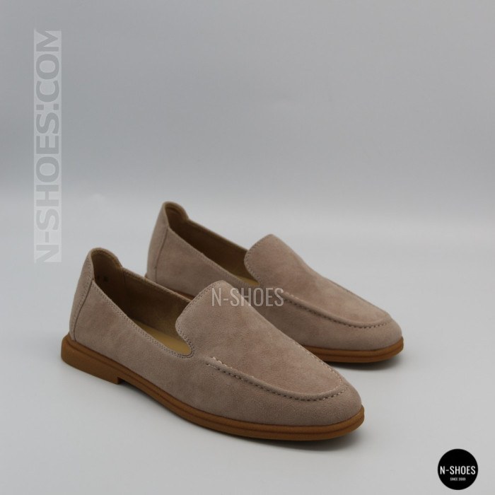 Жіночі замшеві лофери Allsy Lonza 210945 v1197-g20-9 beige 6151 у стилі Canal Loafer від