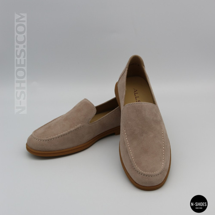 Женские замшевые лоферы Allsy Lonza 210945 v1197-g20-9 beige 6151 в стиле Canal Loafer от