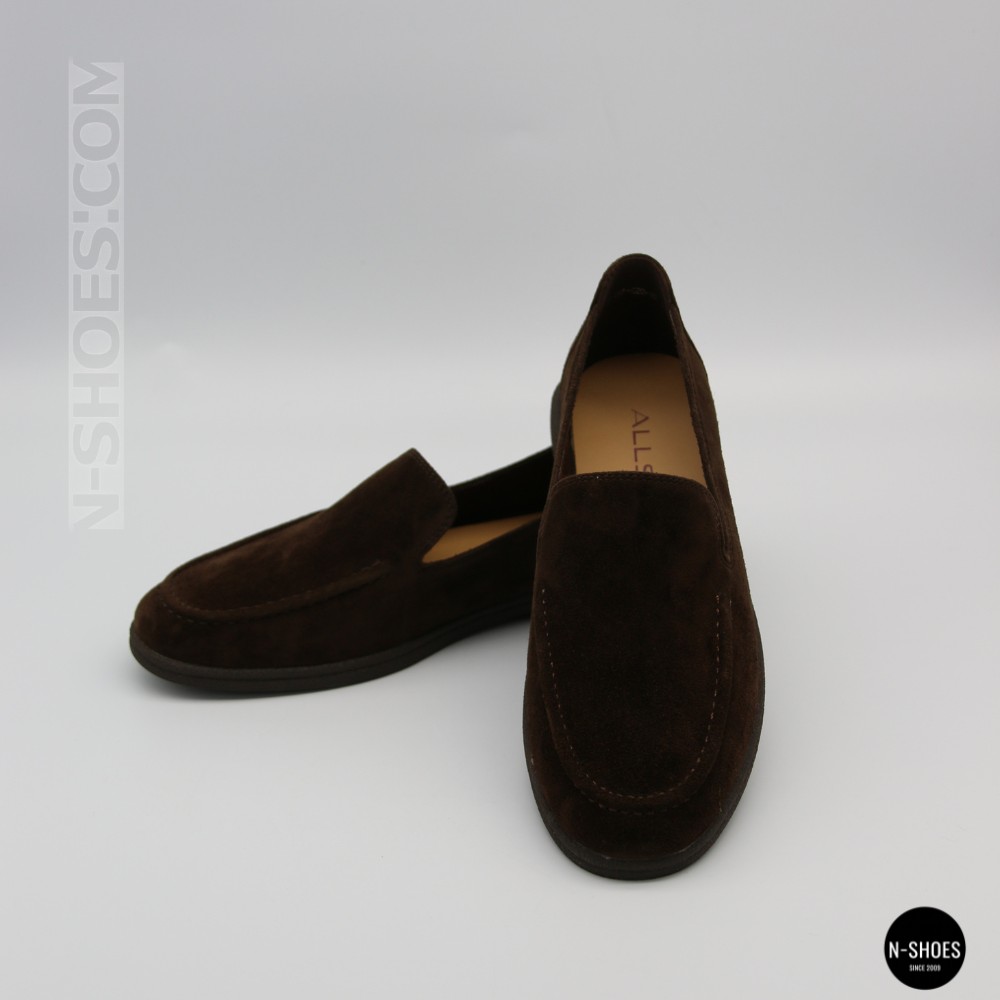 Замшеві шоколадні туфлі-лофери Allsy Lonza 210948 v1197-g20-15 brown 6152
