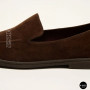 Замшеві шоколадні туфлі-лофери Allsy 210948 Lonza 212655 v1197-g20-15 brown 6152