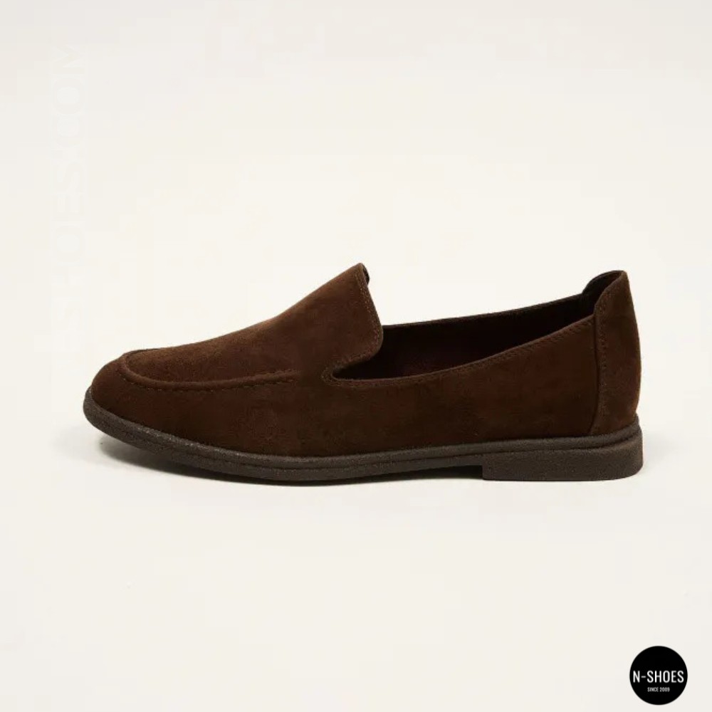 Замшеві шоколадні туфлі-лофери Allsy 210948 Lonza 212655 v1197-g20-15 brown 6152