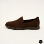 Замшеві шоколадні туфлі-лофери Allsy 210948 Lonza 212655 v1197-g20-15 brown 6152