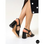Жіночі чорні туфлі-босоніжки на підборах Fabio Monelli 207708 K781-L877-P22A Black 6154